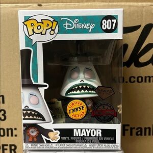 Funko Pop Disney 807 Mayor Chase Limited Edition Diamond Collection Special